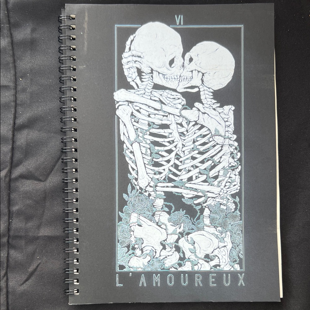 L'Amoureux Skeleton Spiral Notebook
